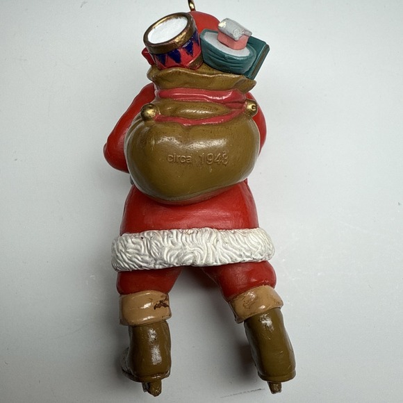 🇺🇸Coca-Cola Santa Claus ornament Figure Collectible Circa 1943 Unique
